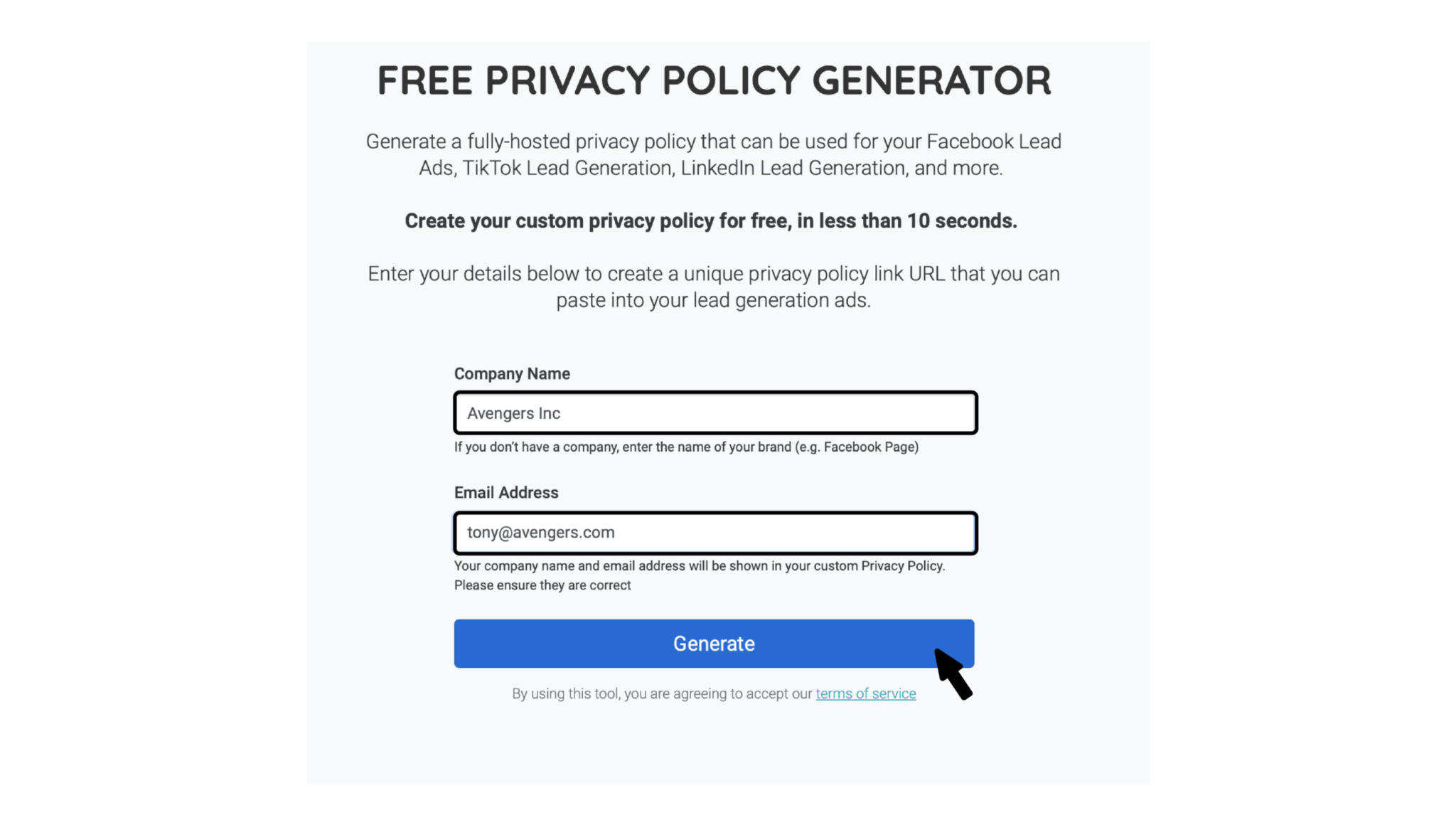 How to Create a Privacy Policy for Facebook Lead Ads