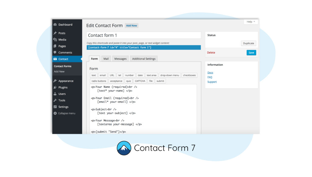 The best free WordPress contact form plugin