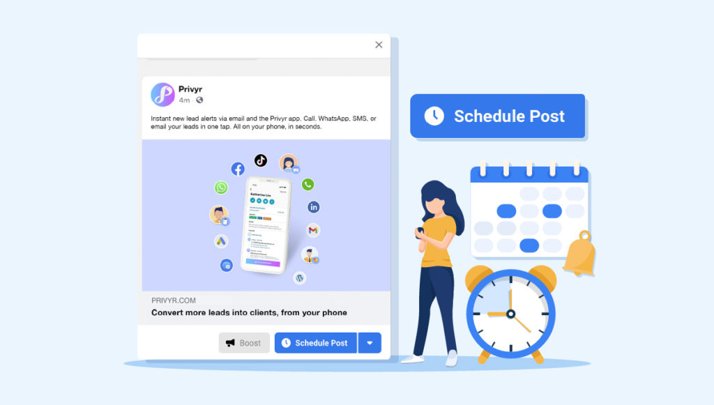 Schedule a Facebook post