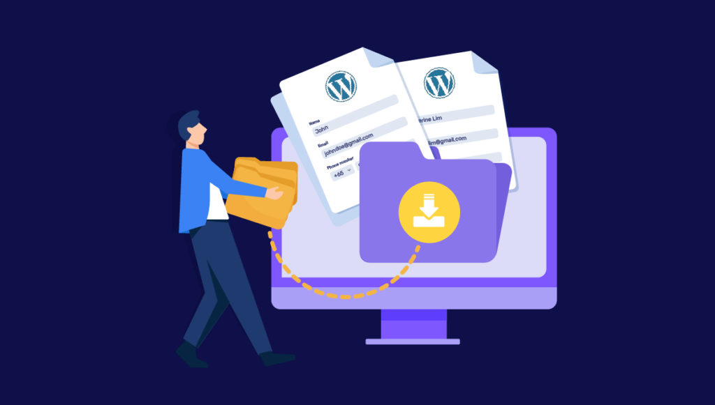 Export WordPress form submissions
