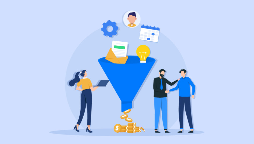 2-step funnel to converting leads into clients
