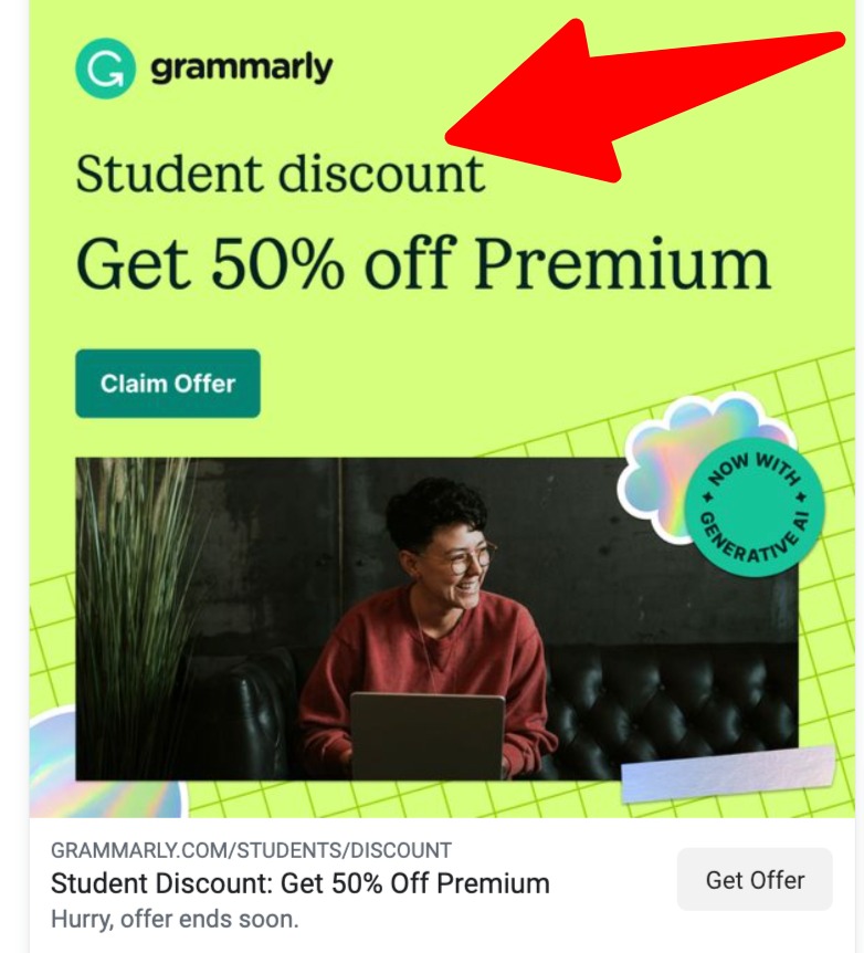 Facebook Ad Library Discount Ads