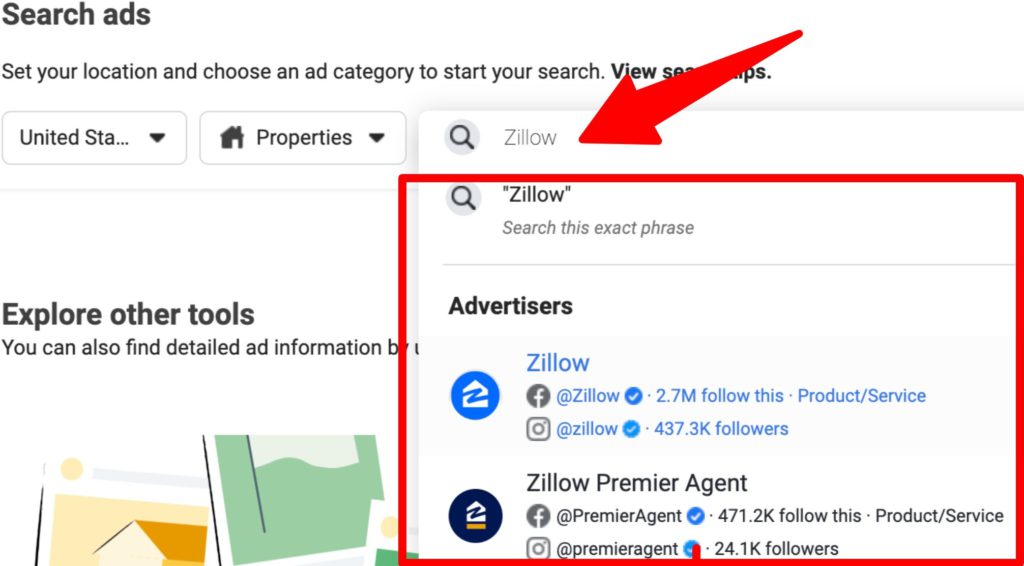 Facebook Ad Library Search Advertisers