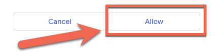 Click Allow to proceed