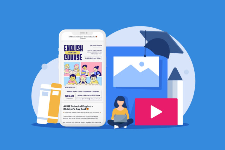 How to send media-rich content to promote your courses or education services
