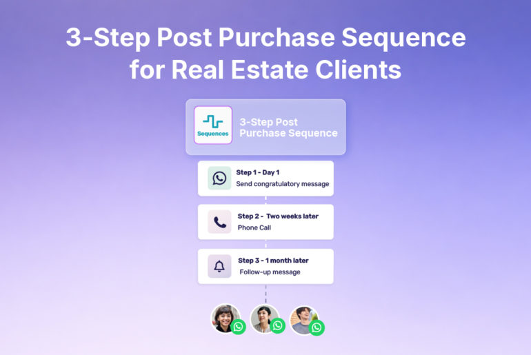 post purchase sequence for real estate clients