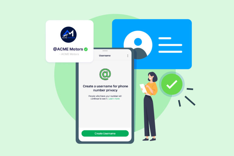 Sales and marketing platforms supporting whatsapp usernames