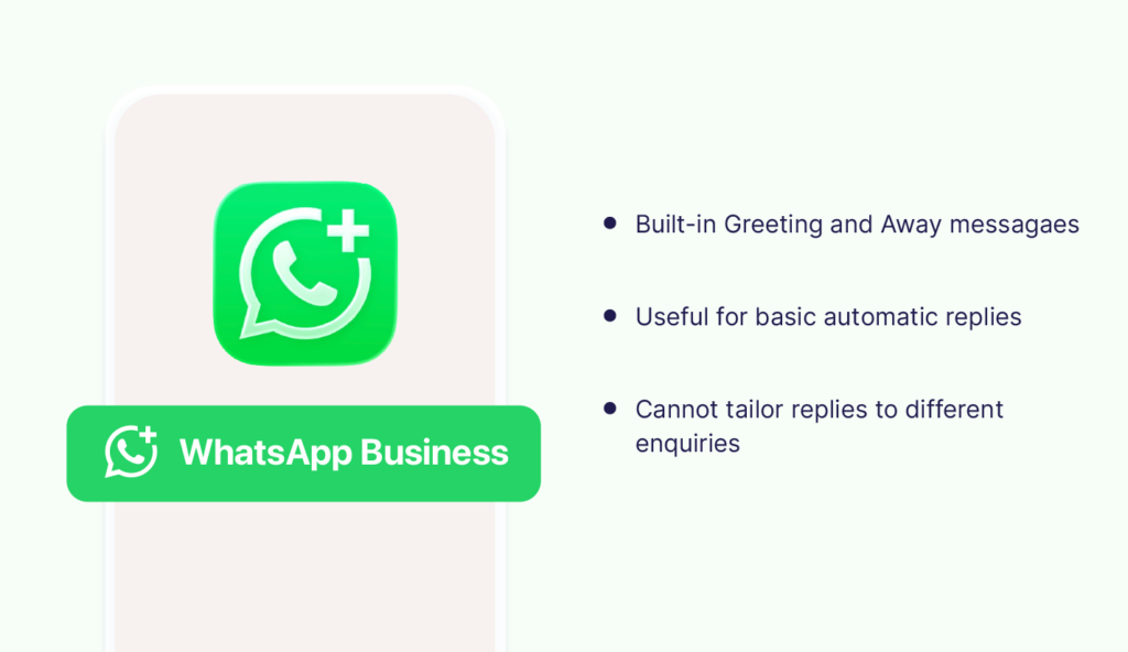 WhatsApp Business for autoresponder