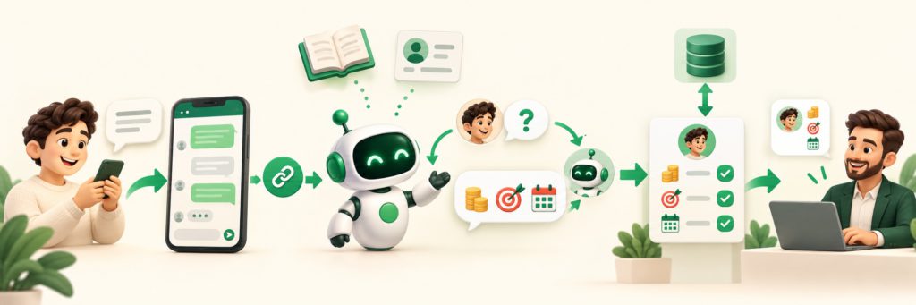 How does a WhatsApp lead qualification agent work