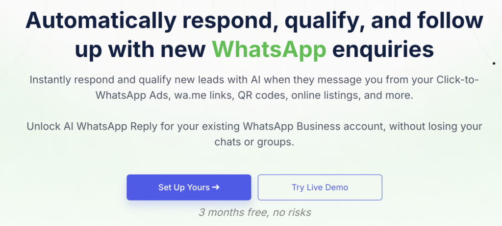 Privyr WhatsApp lead qualification agent