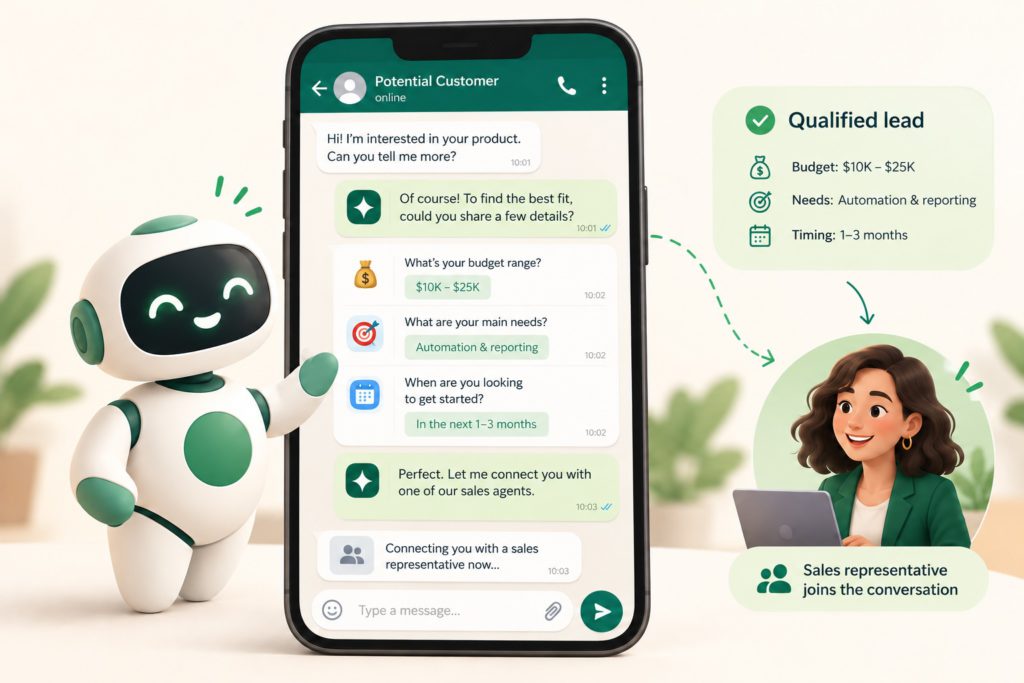 What is a WhatsApp lead qualification agent